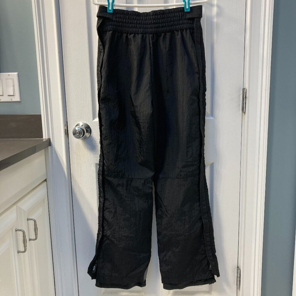 Vintage Roffe Challenge Jet Black Snow Ski Pants Size Medium Regular
